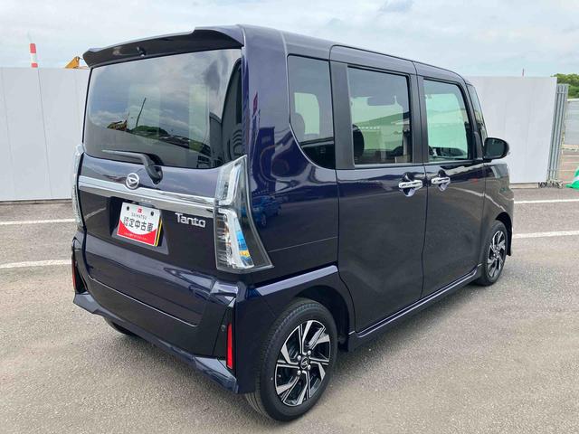 タントカスタムX走行距離無制限12ヶ月保証付き 衝突軽減ブレーキ 車線逸脱防止 アイドリングストップ機能 Bカメラ 禁煙 盗難警報装置 LED ETC キーレスエントリー 前席シートヒーター オートLED スマキー(大分県)の中古車