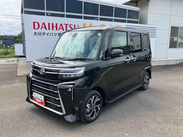 タントカスタムＸ　ワンオーナー走行距離無制限１２ヶ月保証付き　衝突軽減ブレーキ　車線逸脱防止　アイドリングストップ機能　Ｂカメラ　禁煙　盗難警報装置　ＬＥＤ　ワンオーナー　キーレスエントリー　前席シートヒーター　オートＬＥＤ（大分県）の中古車