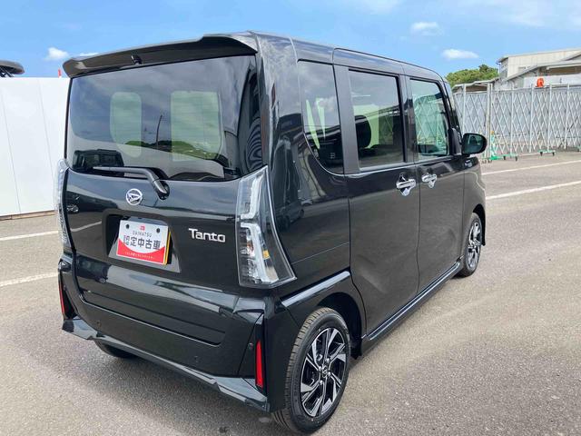 タントカスタムＸ　ワンオーナー走行距離無制限１２ヶ月保証付き　衝突軽減ブレーキ　車線逸脱防止　アイドリングストップ機能　Ｂカメラ　禁煙　盗難警報装置　ＬＥＤ　ワンオーナー　キーレスエントリー　前席シートヒーター　オートＬＥＤ（大分県）の中古車