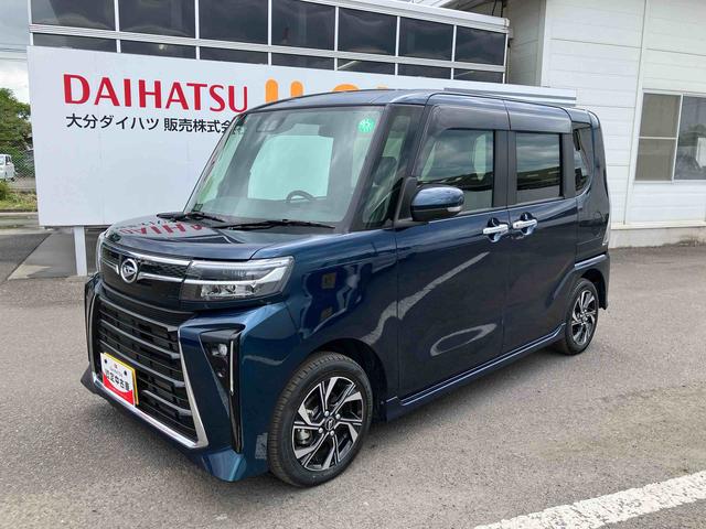 タントカスタムＸ　ワンオーナー走行距離無制限１２ヶ月保証付き　衝突軽減ブレーキ　車線逸脱防止　アイドリングストップ機能　Ｂカメラ　禁煙　盗難警報装置　ＬＥＤ　ワンオーナー　キーレスエントリー　前席シートヒーター　オートＬＥＤ（大分県）の中古車