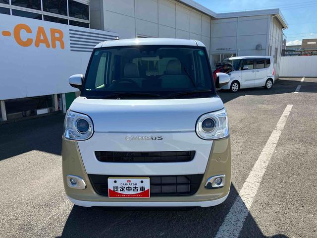 ムーヴキャンバスストライプスG ワンオーナー走行距離無制限12ヶ月保証付き アイドルストップ 禁煙 Bカメラ セキュリティアラーム スマートキープッシュスタート Sヒーター キーフリーキー ワンオーナー車 LEDライト 車線逸脱警報 安全ボディ(大分県)の中古車