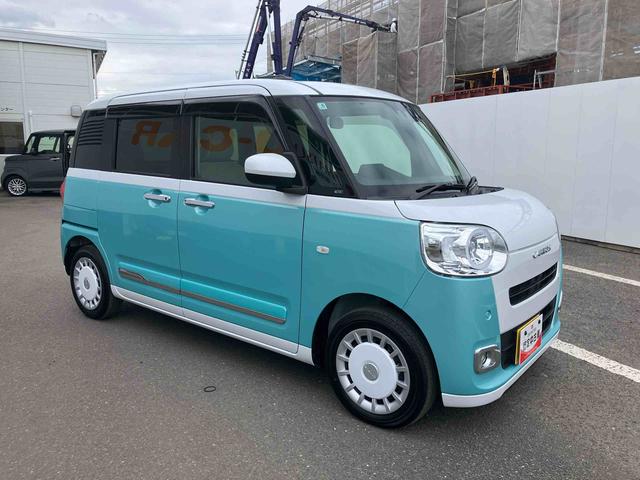 ムーヴキャンバスストライプスＧ走行距離無制限１２ヶ月保証付き　アイドルストップ　Ｂカメラ　セキュリティアラーム　スマートキープッシュスタート　Ｓヒーター　キーフリーキー　ワンオーナー車　ＬＥＤライト　車線逸脱警報　オートハイビーム（大分県）の中古車