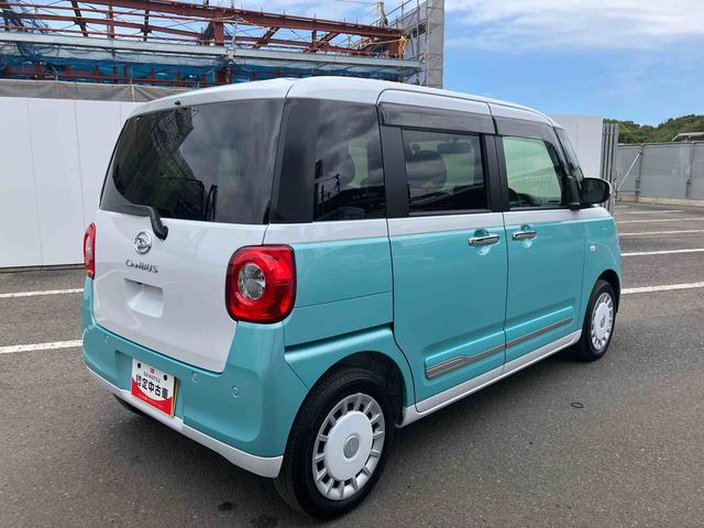 ムーヴキャンバスストライプスＧ走行距離無制限１２ヶ月保証付き　アイドルストップ　Ｂカメラ　セキュリティアラーム　スマートキープッシュスタート　Ｓヒーター　キーフリーキー　ワンオーナー車　ＬＥＤライト　車線逸脱警報　オートハイビーム（大分県）の中古車