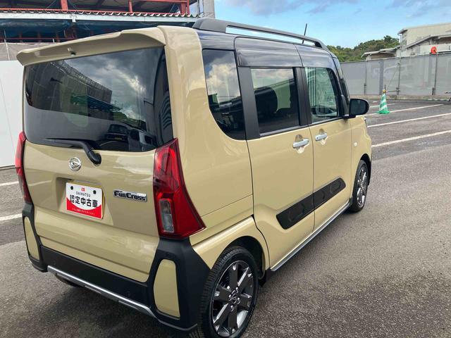 タントファンクロスターボ ワンオーナー走行距離無制限12ヶ月保証付き LEDランプ シートヒータ 衝突軽減ブレーキ USB Rカメラ スマートキ 禁煙 車線逸脱警報 1オーナー 盗難警報装置 オートライト アルミ キーフリー ターボ(大分県)の中古車