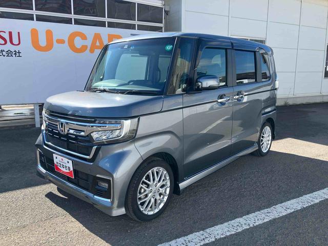 N−BOXカスタムLターボ走行距離無制限12ヶ月保証付き ナビ付 衝突軽減ブレーキサポート LEDヘッドライ ブルートゥース オートマチックハイビーム アルミ 禁煙 アイドリングS ターボエンジン AUX エアバック USB(大分県)の中古車