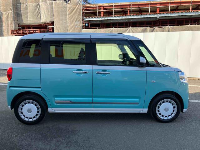 ムーヴキャンバスストライプスG ワンオーナー走行距離無制限12ヶ月保証付き アイドルストップ 禁煙 Bカメラ セキュリティアラーム スマートキープッシュスタート Sヒーター キーフリーキー ワンオーナー車 LEDライト 車線逸脱警報 安全ボディ(大分県)の中古車