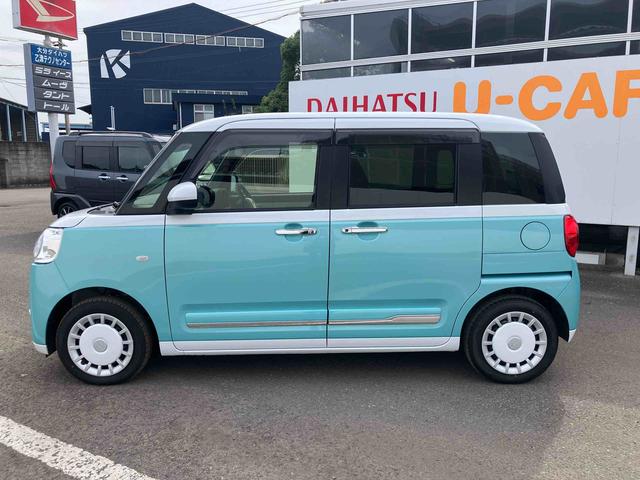 ムーヴキャンバスストライプスG ワンオーナー走行距離無制限12ヶ月保証付き アイドルストップ 禁煙 Bカメラ セキュリティアラーム スマートキープッシュスタート Sヒーター キーフリーキー ワンオーナー車 車線逸脱警報 オートハイビーム(大分県)の中古車