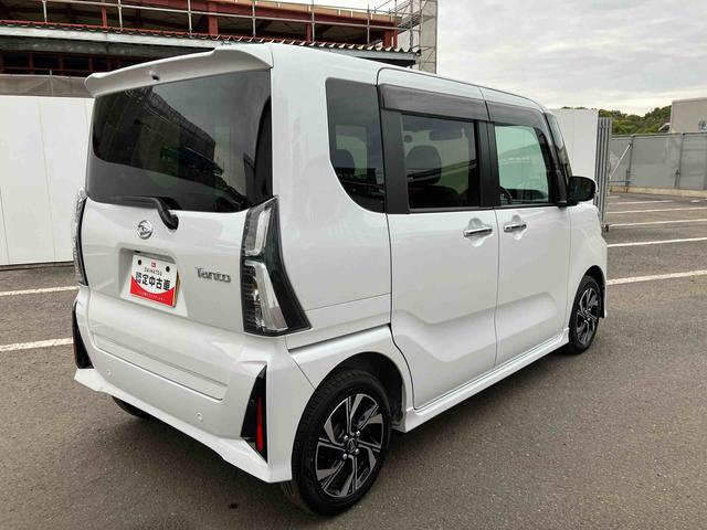 タントカスタムＸ　ワンオーナー走行距離無制限１２ヶ月保証付き　衝突軽減ブレーキ　車線逸脱防止　アイドリングストップ機能　Ｂカメラ　禁煙　盗難警報装置　ＬＥＤ　ワンオーナー　キーレスエントリー　前席シートヒーター　オートＬＥＤ（大分県）の中古車