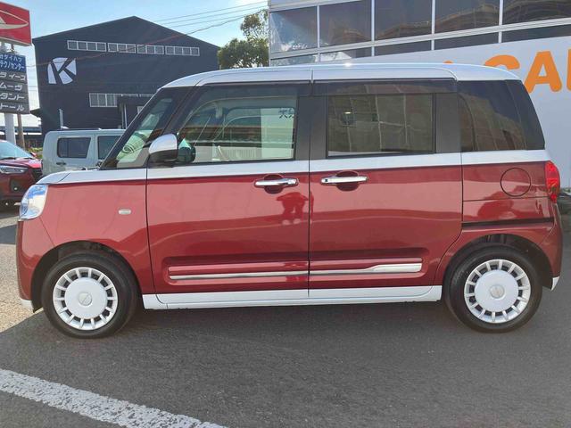 ムーヴキャンバスストライプスG ワンオーナー走行距離無制限12ヶ月保証付き アイドルストップ 禁煙 Bカメラ セキュリティアラーム スマートキープッシュスタート Sヒーター キーフリーキー ワンオーナー車 LEDライト 車線逸脱警報 安全ボディ(大分県)の中古車