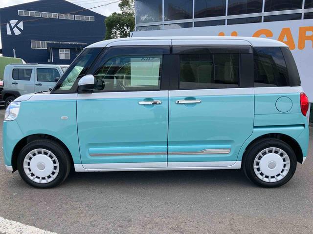 ムーヴキャンバスストライプスG ワンオーナー走行距離無制限12ヶ月保証付き アイドルストップ 禁煙 Bカメラ セキュリティアラーム スマートキープッシュスタート Sヒーター キーフリーキー ワンオーナー車 LEDライト 車線逸脱警報 安全ボディ(大分県)の中古車