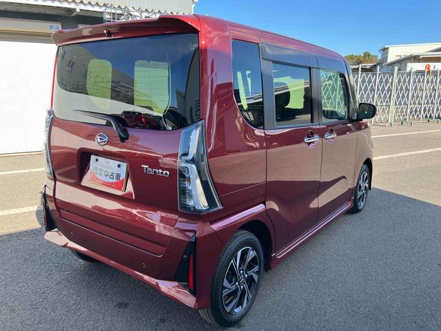 タントカスタムＸ　ワンオーナー走行距離無制限１２ヶ月保証付き　衝突軽減ブレーキ　車線逸脱防止　Ｂｌｕｅｔｏｏｔｈオーディオ　アイドリングストップ機能　禁煙　盗難警報装置　ＬＥＤ　ワンオーナー　キーレスエントリー　前席シートヒーター（大分県）の中古車