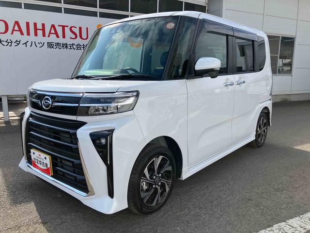 タントカスタムＸ　ワンオーナー走行距離無制限１２ヶ月保証付き　衝突軽減ブレーキ　車線逸脱防止　アイドリングストップ機能　Ｂカメラ　禁煙　盗難警報装置　ＬＥＤ　ワンオーナー　キーレスエントリー　前席シートヒーター　オートＬＥＤ（大分県）の中古車