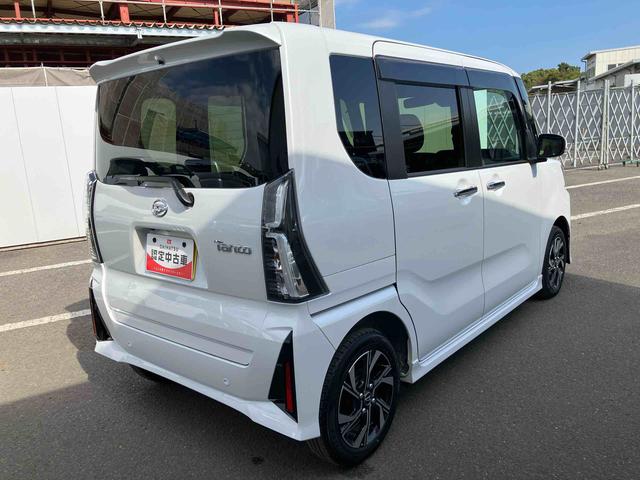 タントカスタムＸ　ワンオーナー走行距離無制限１２ヶ月保証付き　衝突軽減ブレーキ　車線逸脱防止　アイドリングストップ機能　Ｂカメラ　禁煙　盗難警報装置　ＬＥＤ　ワンオーナー　キーレスエントリー　前席シートヒーター　オートＬＥＤ（大分県）の中古車