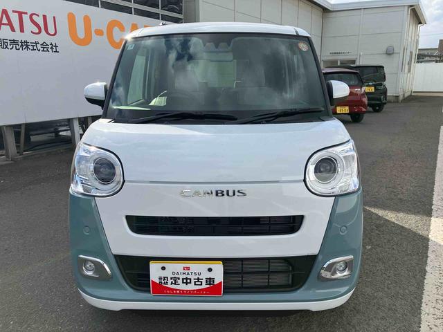 ムーヴキャンバスストライプスＧターボ　ワンオーナー走行距離無制限１２ヶ月保証付き　ＡＣＣ　レーダーブレーキ　Ｂカメラ　１オーナー　シートＨ　左右オートスライド　オートハイビーム　ＬＥＤヘッドライト　ターボ車　スマートキー　記録簿　レーンキープ（大分県）の中古車