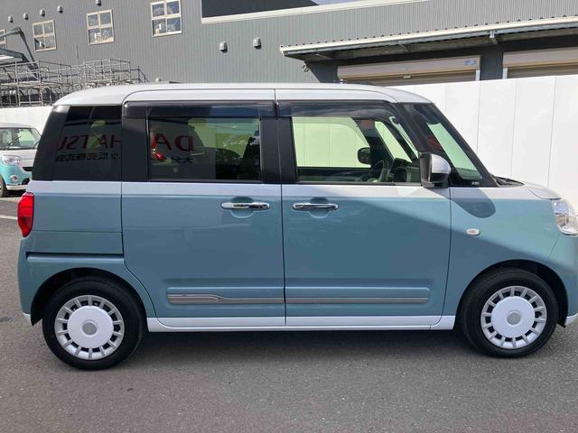 ムーヴキャンバスストライプスＧターボ　ワンオーナー走行距離無制限１２ヶ月保証付き　ＡＣＣ　レーダーブレーキ　Ｂカメラ　１オーナー　シートＨ　左右オートスライド　オートハイビーム　ＬＥＤヘッドライト　ターボ車　スマートキー　記録簿　レーンキープ（大分県）の中古車