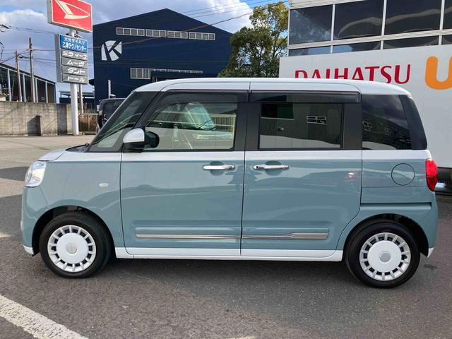 ムーヴキャンバスストライプスＧターボ　ワンオーナー走行距離無制限１２ヶ月保証付き　ＡＣＣ　レーダーブレーキ　Ｂカメラ　１オーナー　シートＨ　左右オートスライド　オートハイビーム　ＬＥＤヘッドライト　ターボ車　スマートキー　記録簿　レーンキープ（大分県）の中古車