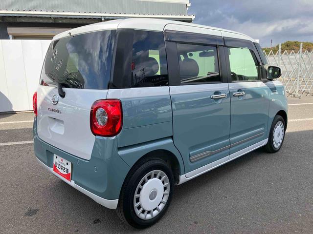 ムーヴキャンバスストライプスＧターボ　ワンオーナー走行距離無制限１２ヶ月保証付き　ＡＣＣ　レーダーブレーキ　Ｂカメラ　１オーナー　シートＨ　左右オートスライド　オートハイビーム　ＬＥＤヘッドライト　ターボ車　スマートキー　記録簿　レーンキープ（大分県）の中古車