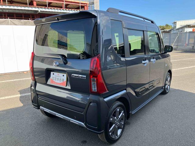 タントファンクロスターボ ワンオーナー走行距離無制限12ヶ月保証付き LEDランプ シートヒータ 衝突軽減ブレーキ USB Rカメラ スマートキ 禁煙 i−stop 車線逸脱警報 1オーナー 盗難警報装置 オートライト アルミ キーフリー(大分県)の中古車