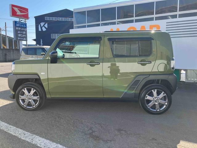 タフトＧターボ　ダーククロムベンチャー走行距離無制限１２ヶ月保証付き　車線逸脱警報装置　衝突回避支援ブレーキ　レーダークルーズ　シートヒータ　安全ボディ　ＬＥＤ　ムーンルーフ　Ａストップ　オートマチックハイビーム　ターボ車　セキュリティ（大分県）の中古車