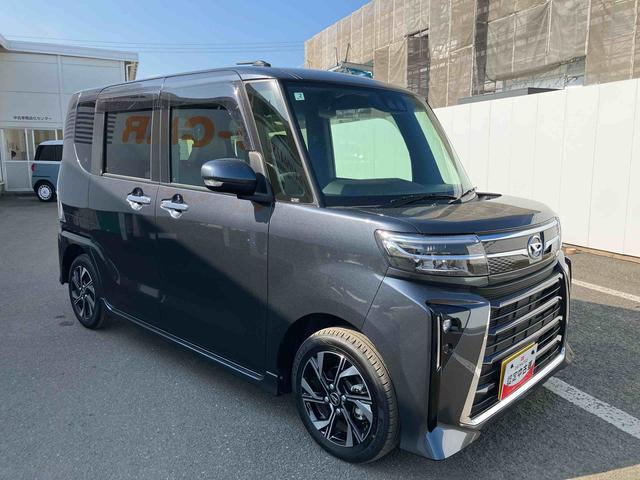 タントカスタムＸ　ワンオーナー走行距離無制限１２ヶ月保証付き　衝突軽減ブレーキ　車線逸脱防止　アイドリングストップ機能　Ｂカメラ　禁煙　盗難警報装置　ＬＥＤ　ワンオーナー　キーレスエントリー　前席シートヒーター　オートＬＥＤ（大分県）の中古車