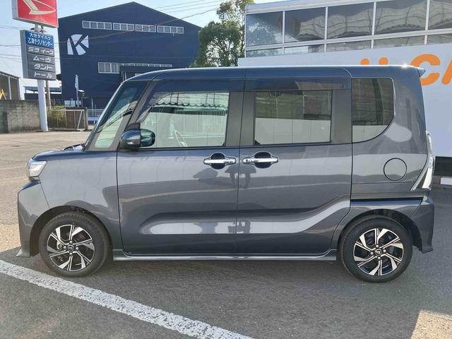 タントカスタムＸ　ワンオーナー走行距離無制限１２ヶ月保証付き　衝突軽減ブレーキ　車線逸脱防止　アイドリングストップ機能　Ｂカメラ　禁煙　盗難警報装置　ＬＥＤ　ワンオーナー　キーレスエントリー　前席シートヒーター　オートＬＥＤ（大分県）の中古車
