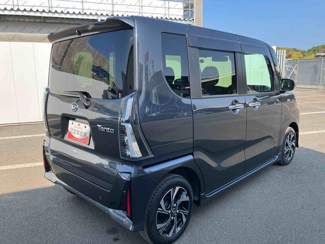 タントカスタムＸ　ワンオーナー走行距離無制限１２ヶ月保証付き　衝突軽減ブレーキ　車線逸脱防止　アイドリングストップ機能　Ｂカメラ　禁煙　盗難警報装置　ＬＥＤ　ワンオーナー　キーレスエントリー　前席シートヒーター　オートＬＥＤ（大分県）の中古車