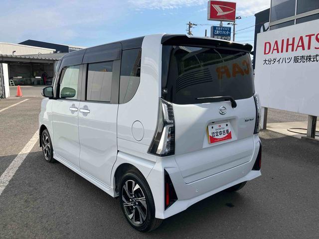 タントカスタムＸ　ワンオーナー走行距離無制限１２ヶ月保証付き　衝突軽減ブレーキ　車線逸脱防止　アイドリングストップ機能　Ｂカメラ　禁煙　盗難警報装置　ＬＥＤ　ワンオーナー　キーレスエントリー　前席シートヒーター　オートＬＥＤ（大分県）の中古車