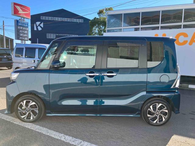 タントカスタムＸ　ワンオーナー走行距離無制限１２ヶ月保証付き　衝突軽減ブレーキ　車線逸脱防止　アイドリングストップ機能　Ｂカメラ　禁煙　盗難警報装置　ＬＥＤ　ワンオーナー　キーレスエントリー　前席シートヒーター　オートＬＥＤ（大分県）の中古車