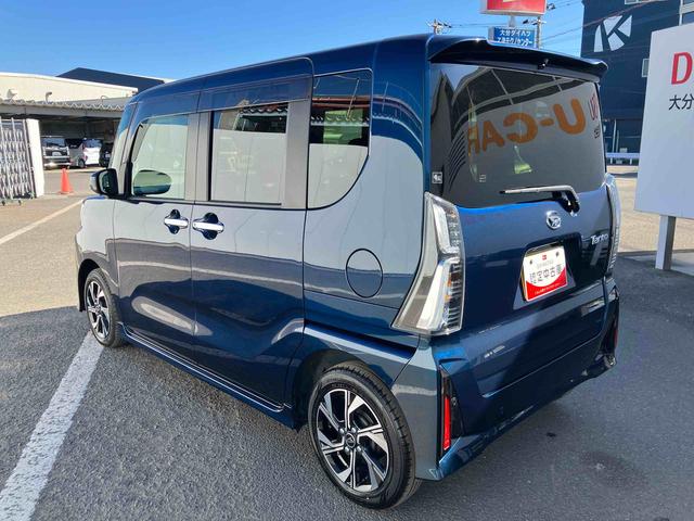 タントカスタムＸ　ワンオーナー走行距離無制限１２ヶ月保証付き　衝突軽減ブレーキ　車線逸脱防止　アイドリングストップ機能　Ｂカメラ　禁煙　盗難警報装置　ＬＥＤ　ワンオーナー　キーレスエントリー　前席シートヒーター　オートＬＥＤ（大分県）の中古車