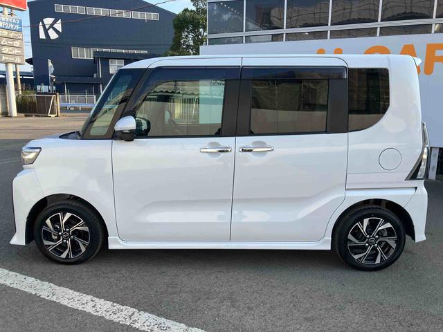 タントカスタムＸ　ワンオーナー走行距離無制限１２ヶ月保証付き　衝突軽減ブレーキ　車線逸脱防止　アイドリングストップ機能　Ｂカメラ　盗難警報装置　ＬＥＤ　ワンオーナー　キーレスエントリー　前席シートヒーター　オートＬＥＤ　スマキー（大分県）の中古車