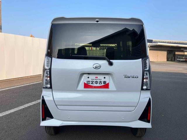タントカスタムＸ　ワンオーナー走行距離無制限１２ヶ月保証付き　衝突軽減ブレーキ　車線逸脱防止　アイドリングストップ機能　Ｂカメラ　盗難警報装置　ＬＥＤ　ワンオーナー　キーレスエントリー　前席シートヒーター　オートＬＥＤ　スマキー（大分県）の中古車