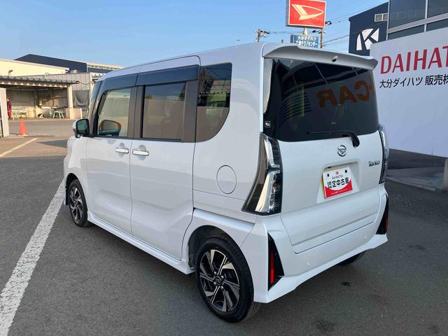 タントカスタムＸ　ワンオーナー走行距離無制限１２ヶ月保証付き　衝突軽減ブレーキ　車線逸脱防止　アイドリングストップ機能　Ｂカメラ　盗難警報装置　ＬＥＤ　ワンオーナー　キーレスエントリー　前席シートヒーター　オートＬＥＤ　スマキー（大分県）の中古車