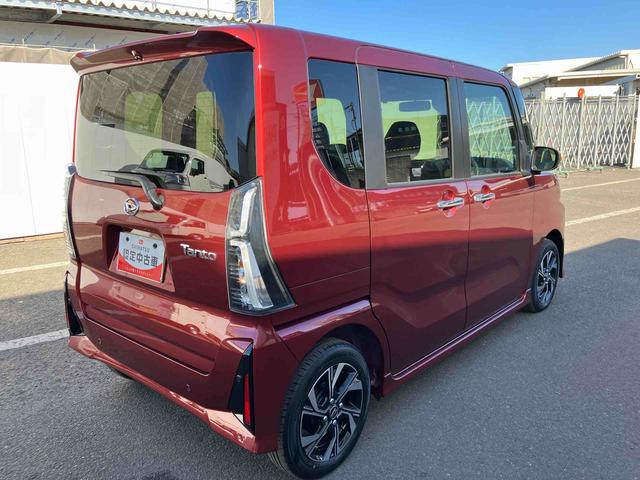 タントカスタムX ワンオーナー走行距離無制限12ヶ月保証付き 衝突軽減ブレーキ 車線逸脱防止 アイドリングストップ機能 Bカメラ 禁煙 盗難警報装置 LED ワンオーナー キーレスエントリー 前席シートヒーター オートLED(大分県)の中古車