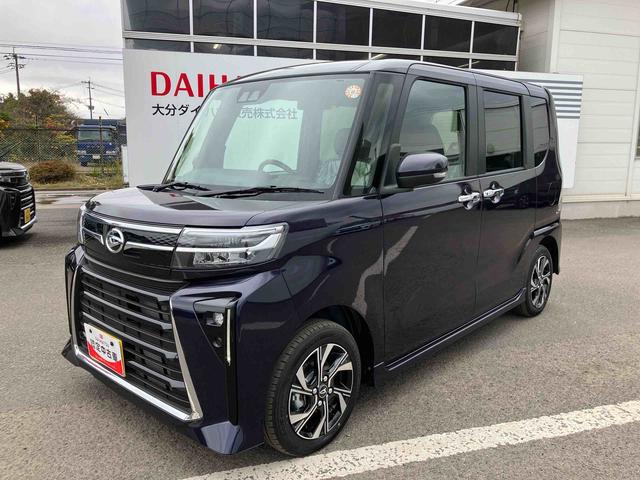 タントカスタムX ワンオーナー走行距離無制限12ヶ月保証付き 衝突軽減ブレーキ 車線逸脱防止 アイドリングストップ機能 Bカメラ 禁煙 盗難警報装置 LED ワンオーナー キーレスエントリー 前席シートヒーター オートLED(大分県)の中古車