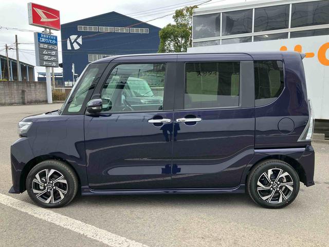 タントカスタムX ワンオーナー走行距離無制限12ヶ月保証付き 衝突軽減ブレーキ 車線逸脱防止 アイドリングストップ機能 Bカメラ 禁煙 盗難警報装置 LED ワンオーナー キーレスエントリー 前席シートヒーター オートLED(大分県)の中古車