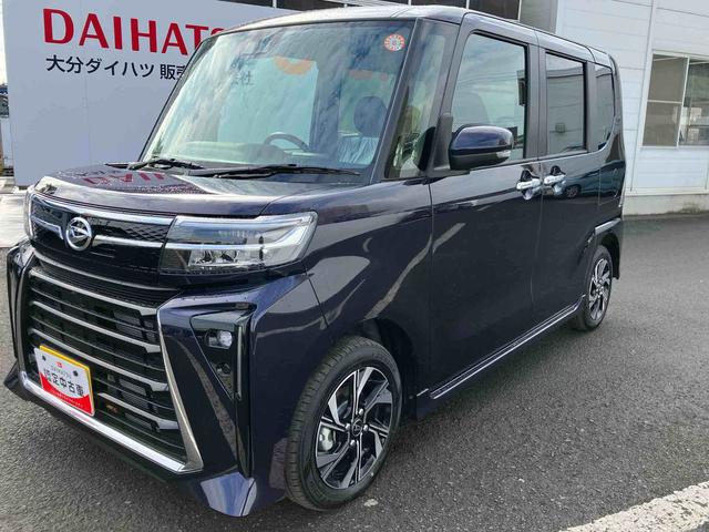 タントカスタムＸ　ワンオーナー走行距離無制限１２ヶ月保証付き　衝突軽減ブレーキ　車線逸脱防止　アイドリングストップ機能　Ｂカメラ　禁煙　盗難警報装置　ＬＥＤ　ワンオーナー　キーレスエントリー　前席シートヒーター　オートＬＥＤ（大分県）の中古車