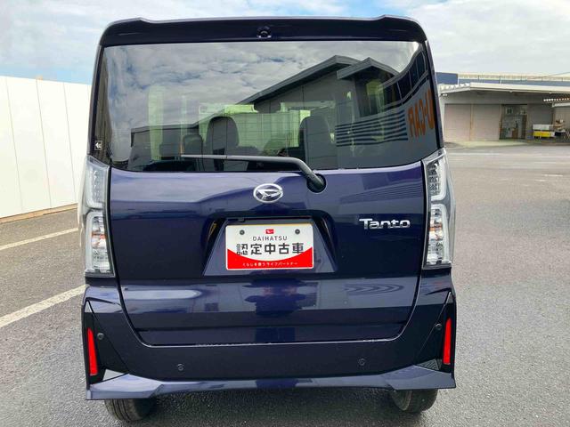 タントカスタムＸ　ワンオーナー走行距離無制限１２ヶ月保証付き　衝突軽減ブレーキ　車線逸脱防止　アイドリングストップ機能　Ｂカメラ　禁煙　盗難警報装置　ＬＥＤ　ワンオーナー　キーレスエントリー　前席シートヒーター　オートＬＥＤ（大分県）の中古車