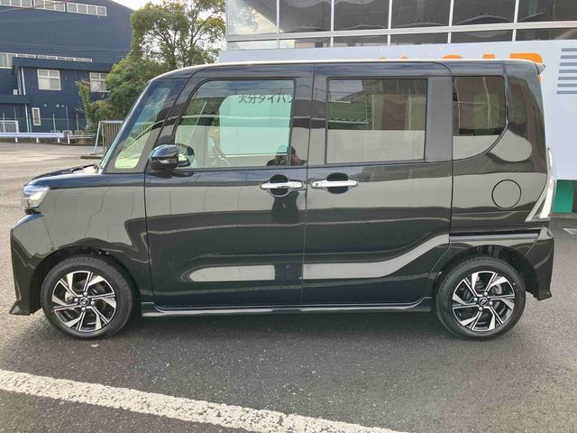 タントカスタムＸ　ワンオーナー走行距離無制限１２ヶ月保証付き　衝突軽減ブレーキ　車線逸脱防止　アイドリングストップ機能　Ｂカメラ　禁煙　盗難警報装置　ＬＥＤ　ワンオーナー　キーレスエントリー　前席シートヒーター　オートＬＥＤ（大分県）の中古車