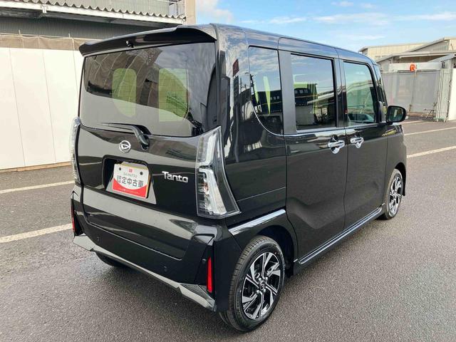 タントカスタムＸ　ワンオーナー走行距離無制限１２ヶ月保証付き　衝突軽減ブレーキ　車線逸脱防止　アイドリングストップ機能　Ｂカメラ　禁煙　盗難警報装置　ＬＥＤ　ワンオーナー　キーレスエントリー　前席シートヒーター　オートＬＥＤ（大分県）の中古車
