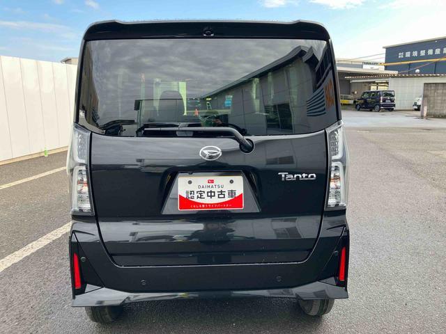タントカスタムＸ　ワンオーナー走行距離無制限１２ヶ月保証付き　衝突軽減ブレーキ　車線逸脱防止　アイドリングストップ機能　Ｂカメラ　禁煙　盗難警報装置　ＬＥＤ　ワンオーナー　キーレスエントリー　前席シートヒーター　オートＬＥＤ（大分県）の中古車