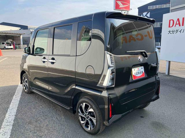 タントカスタムX ワンオーナー走行距離無制限12ヶ月保証付き 衝突軽減ブレーキ 車線逸脱防止 アイドリングストップ機能 Bカメラ 禁煙 盗難警報装置 LED ワンオーナー キーレスエントリー 前席シートヒーター オートLED(大分県)の中古車