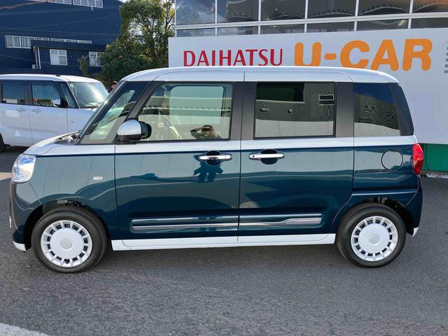 ムーヴキャンバスストライプスＧ　ワンオーナー走行距離無制限１２ヶ月保証付き　アイドルストップ　禁煙　Ｂカメラ　セキュリティアラーム　スマートキープッシュスタート　Ｓヒーター　キーフリーキー　ワンオーナー車　ＬＥＤライト　車線逸脱警報　安全ボディ（大分県）の中古車