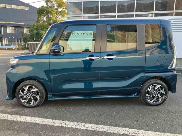 タントカスタムＸ　ワンオーナー走行距離無制限１２ヶ月保証付き　衝突軽減ブレーキ　車線逸脱防止　アイドリングストップ機能　Ｂカメラ　禁煙　盗難警報装置　ＬＥＤ　ワンオーナー　キーレスエントリー　前席シートヒーター　オートＬＥＤ（大分県）の中古車