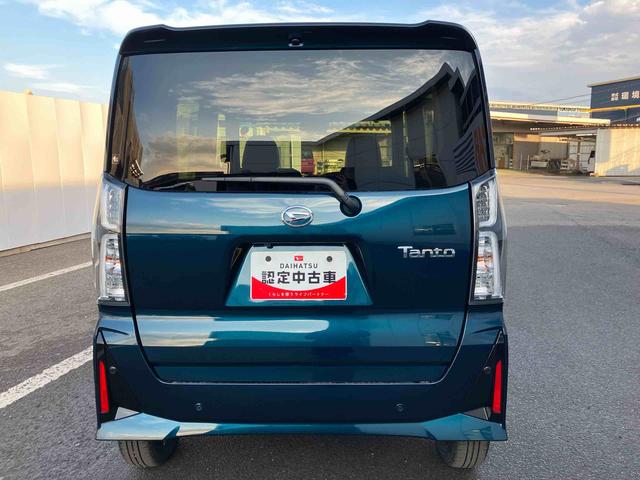 タントカスタムＸ　ワンオーナー走行距離無制限１２ヶ月保証付き　衝突軽減ブレーキ　車線逸脱防止　アイドリングストップ機能　Ｂカメラ　禁煙　盗難警報装置　ＬＥＤ　ワンオーナー　キーレスエントリー　前席シートヒーター　オートＬＥＤ（大分県）の中古車