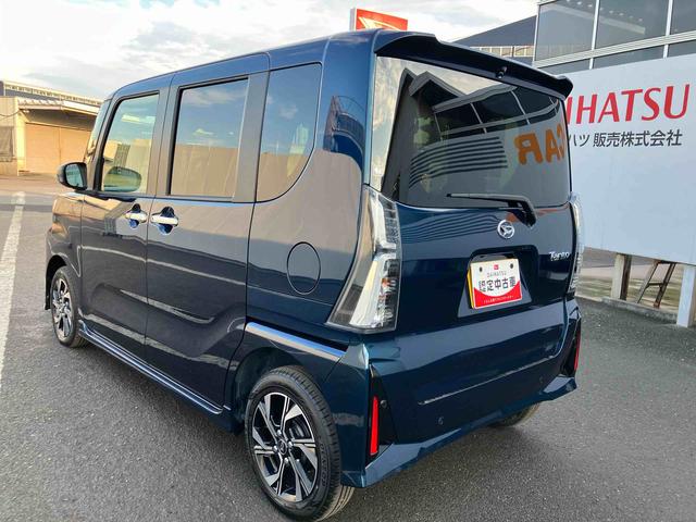 タントカスタムＸ　ワンオーナー走行距離無制限１２ヶ月保証付き　衝突軽減ブレーキ　車線逸脱防止　アイドリングストップ機能　Ｂカメラ　禁煙　盗難警報装置　ＬＥＤ　ワンオーナー　キーレスエントリー　前席シートヒーター　オートＬＥＤ（大分県）の中古車