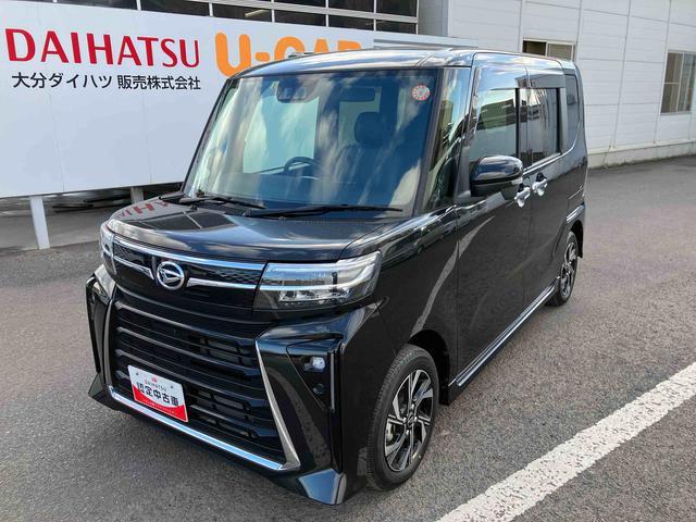 タントカスタムＸ走行距離無制限１２ヶ月保証付き　衝突軽減ブレーキ　車線逸脱防止　アイドリングストップ機能　Ｂカメラ　禁煙　盗難警報装置　ＬＥＤ　キーレスエントリー　前席シートヒーター　オートＬＥＤ　スマキー（大分県）の中古車