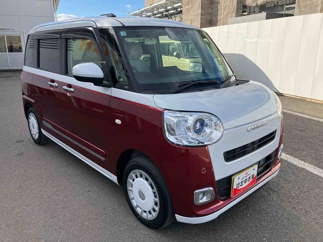 ムーヴキャンバスストライプスＧターボ走行距離無制限１２ヶ月保証付き　レーダーブレーキ　禁煙　Ｂカメラ　１オーナー　シートＨ　左右オートスライド　オートハイビーム　ＬＥＤヘッドライト　ターボ車　スマートキー　記録簿　レーンキープ（大分県）の中古車