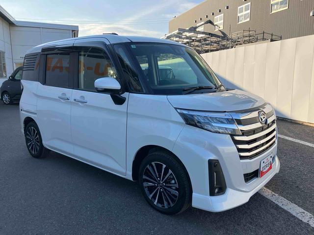 トールカスタムＧ　ターボ　ワンオーナー走行距離無制限１２ヶ月保証付き　両側パワスラドア　アダプティブクルーズ　衝突回避支援ブレーキ機能　ＬＫＡ　ＬＥＤライト　Ｉ−ＳＴＯＰ　バックカメラ　ＵＳＢ　ブルートゥース　ＴＶ　キーフリーシステム（大分県）の中古車