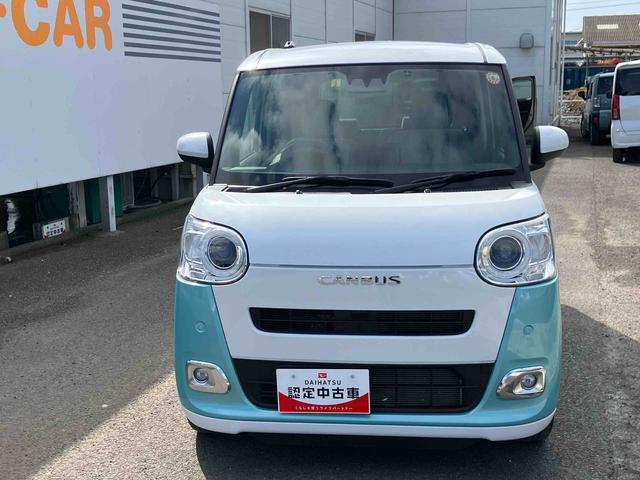 ムーヴキャンバスストライプスＧ走行距離無制限１２ヶ月保証付き　Ｗパワースライドドア　Ｂｔオーディオ　前後誤発進抑制　点検記録簿付　セキュリティーアラーム　ＤＶＤ　シートヒータ　バックカメラ付　禁煙　ＵＳＢ入力　ドラレコ　ナビ（大分県）の中古車