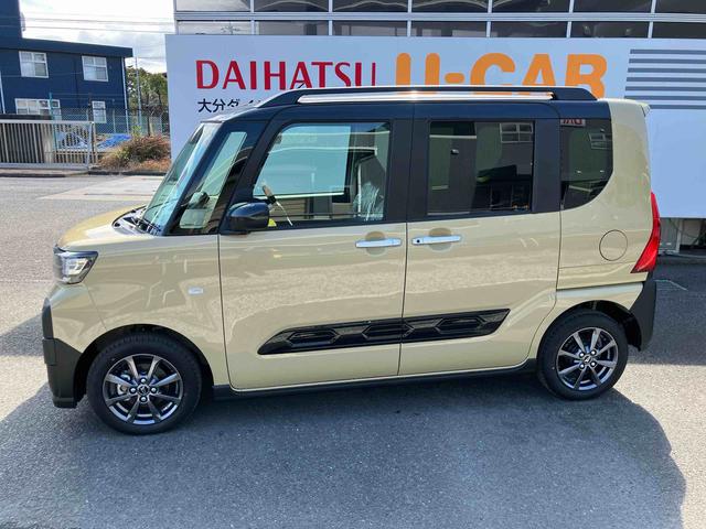 タントファンクロス ワンオーナー走行距離無制限12ヶ月保証付き 定期点検記録簿 Bモニター レーダーブレーキ スマートキー&プッシュスタート アイドリングストップ車 ハイビームアシスト 禁煙 両側オートスライドドア セキュリティ(大分県)の中古車